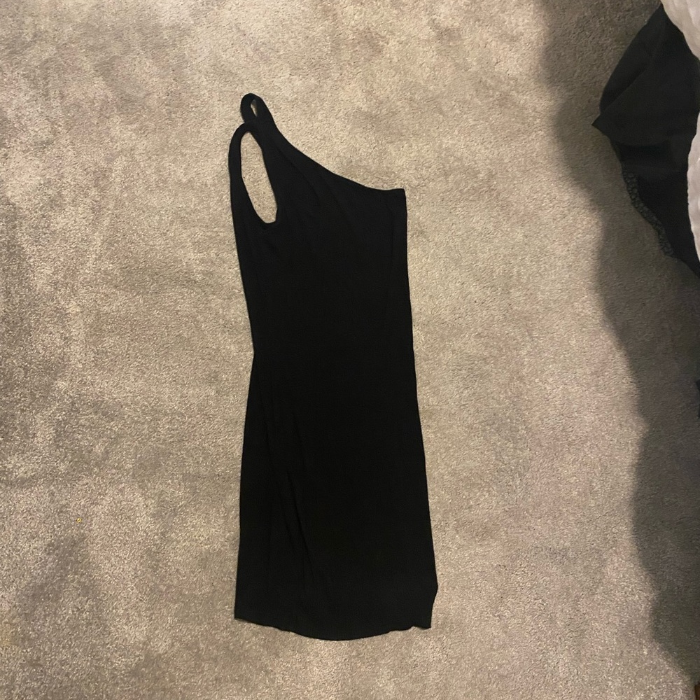 Black One Straped Bodycon Dress